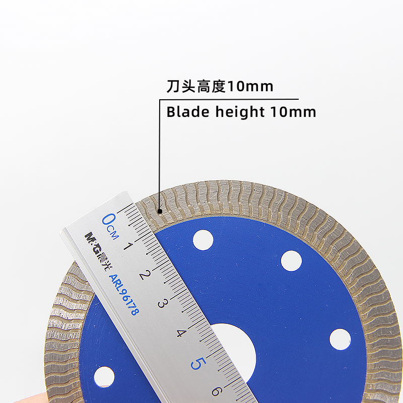 105 Wave Teeth Ceramic Cutting Blade Blue