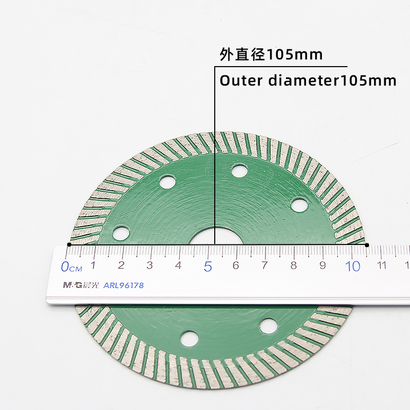 72 teeth coarse corrugated ceramic cutting blade