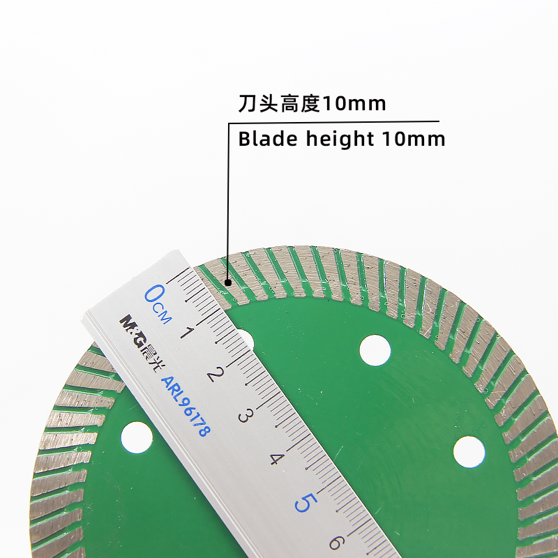 72 teeth coarse corrugated ceramic cutting blade