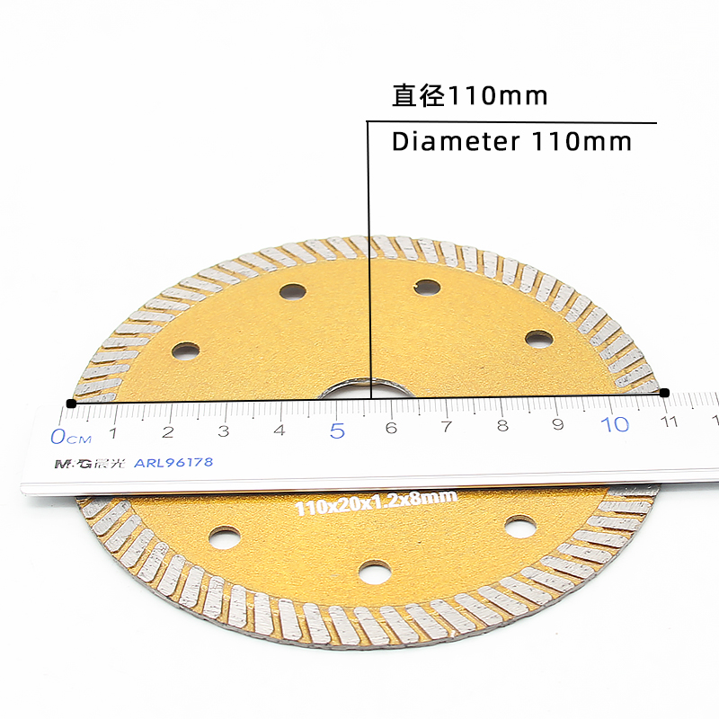 4.33 inch diamond saw blade corrugated continuous teeth