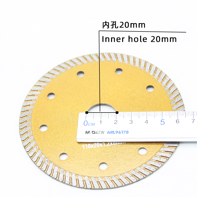 4.33 inch diamond saw blade corrugated continuous teeth