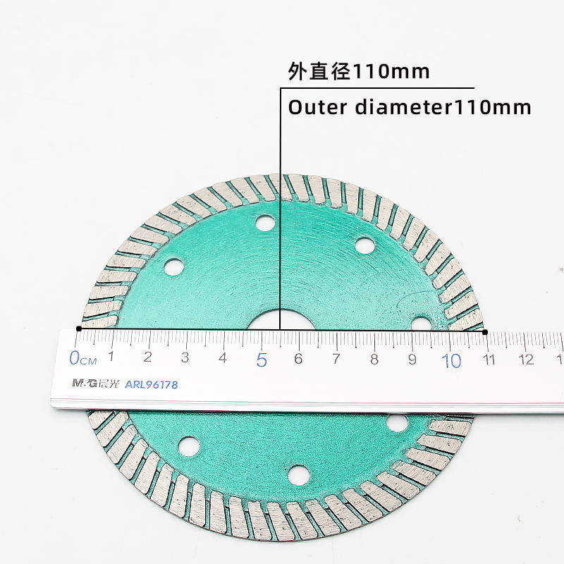 110 Ceramic Cutting Blades with Corrugated Teeth