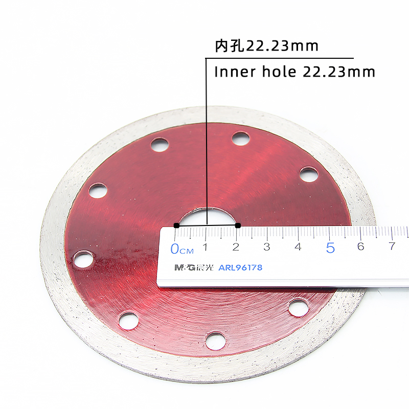 110 Continuous Tooth Transparent Red