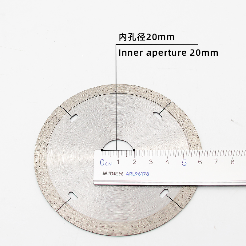 110 Continuous toothed diamond saw blades with silent cutting grooves