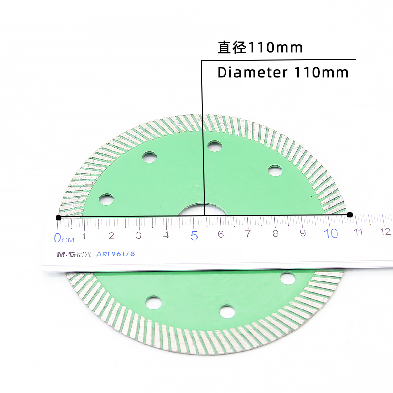 110 Ceramic Cutting Blades with Corrugated Teeth