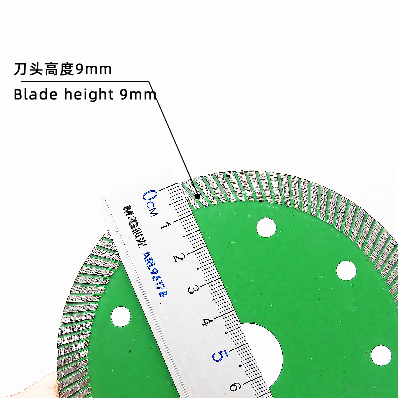 110 Ceramic Cutting Blades with Corrugated Teeth