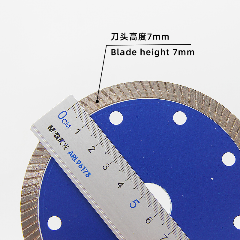 110 Blue Ceramic Cutting Blades with Corrugated Teeth