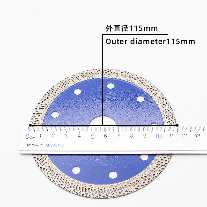 4″ K-type corrugated toothed ceramic cutting blade