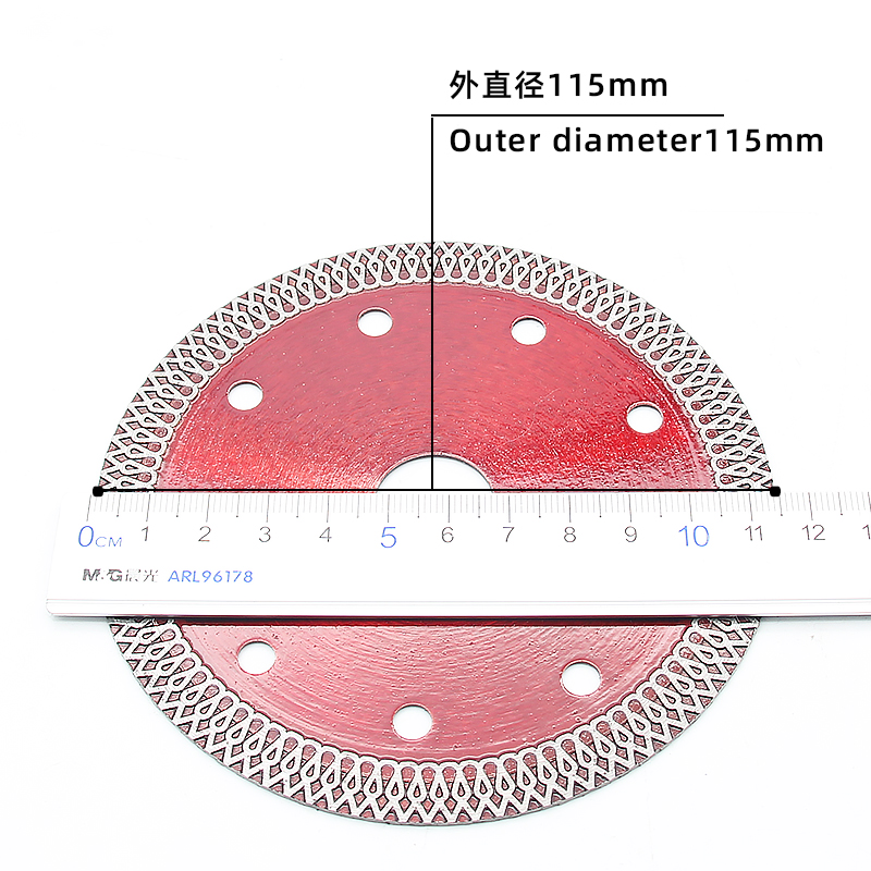 115 Transparent Red Tile Cutting Blades Diamond Blades