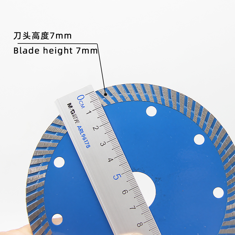 125 Corrugated teeth stone tile universal cutting blade