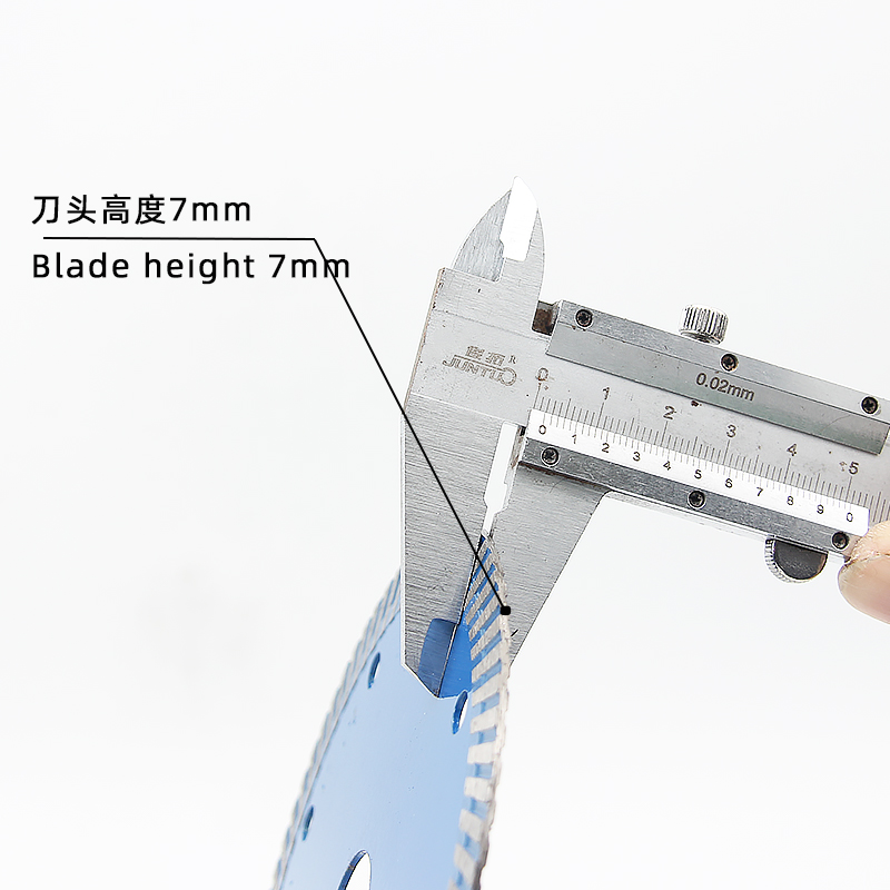 125 Corrugated teeth stone tile universal cutting blade