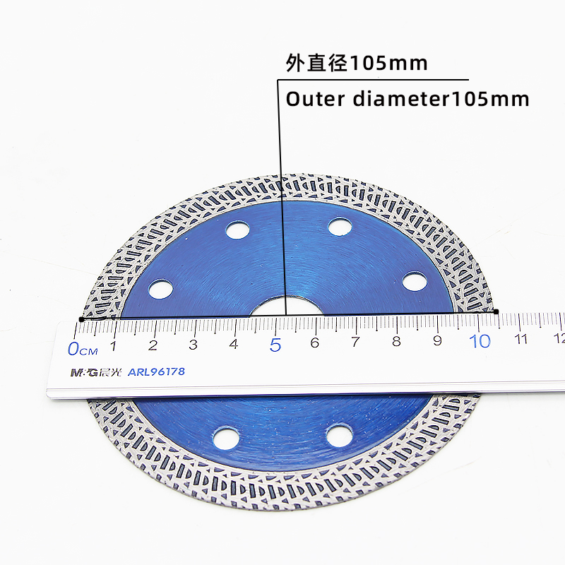 105K Wave Ultra-thin Ceramic Cutting Blades Transparent Blue