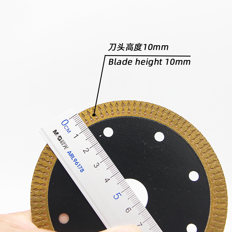 110 Mesh Wave Ceramic Cutting Blade Black Customised