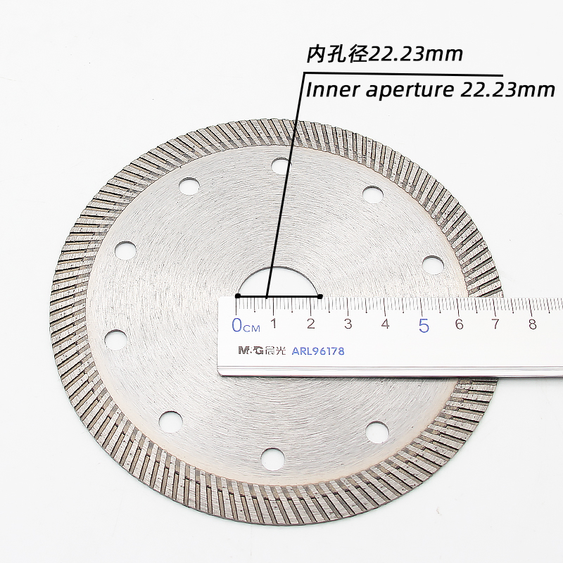 125 Ultra-thin ceramic diamond cutting discs corrugated teeth