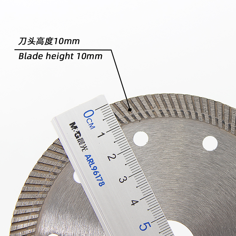 125 Ultra-thin ceramic diamond cutting discs corrugated teeth